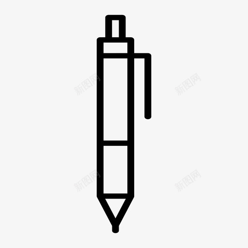 笔画墨水图标svg_新图网 https://ixintu.com 书写 墨水 文具 画 笔 铅笔