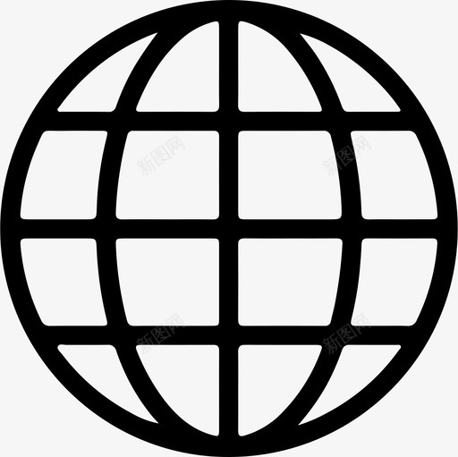 网络地球网格世界图标svg_新图网 https://ixintu.com 互联网 地球 多媒体 界面 网格世界 网络