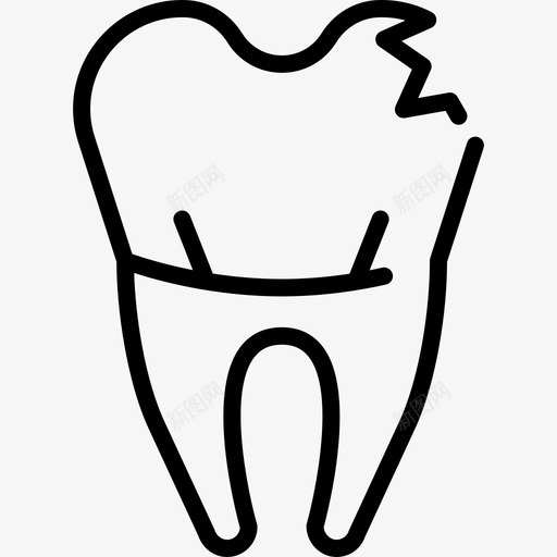 断牙医疗牙医工具和牙齿图标svg_新图网 https://ixintu.com 医疗 断牙 牙医工具和牙齿