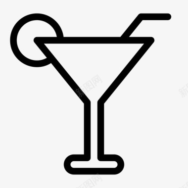 聚会饮酒鸡尾酒图标图标
