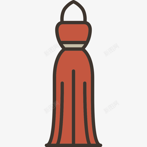长裙线性颜色时装套装其他图标svg_新图网 https://ixintu.com 其他 线性颜色时装套装 长裙