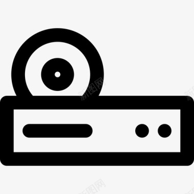 DVD播放器电影和电影院线图标图标