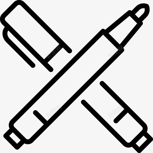 记号笔纹身工作室直线图标svg_新图网 https://ixintu.com 直线 纹身工作室 记号笔