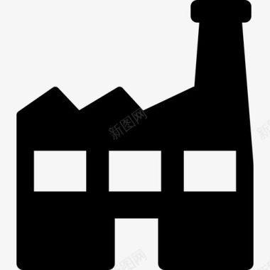 工厂建筑物工业建筑图标图标