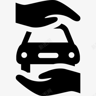 汽车保险运输财产保护图标图标