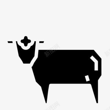羊肉食品和饮料02固体图标图标