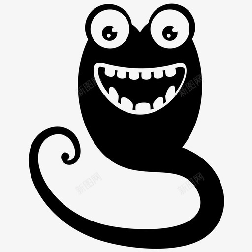蛇怪动物怪物可怕的生物图标svg_新图网 https://ixintu.com 动物怪物 可怕的生物 怪物卡通 怪物角色雕文图标 蛇怪