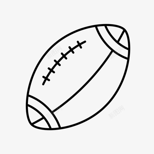 橄榄球美式球类图标svg_新图网 https://ixintu.com 橄榄球 游戏 球类 美式 运动