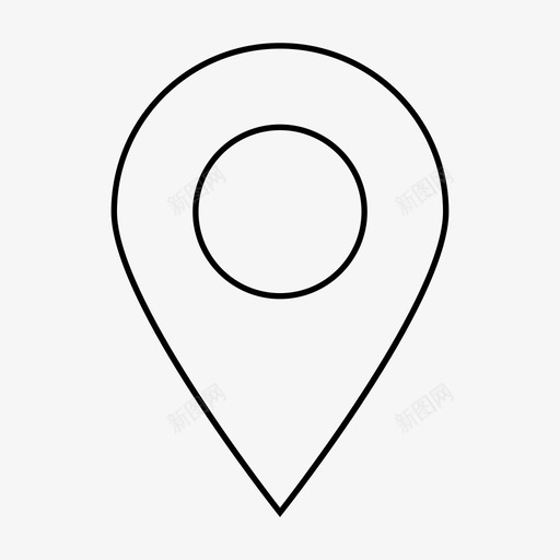 定位区域位置图标svg_新图网 https://ixintu.com 位置 区域 地图针 定位 点 用户界面 网络