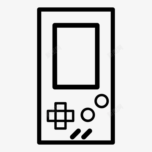 gameboy游戏设备手持游戏机图标svg_新图网 https://ixintu.com gameboy 手持游戏机 游戏设备