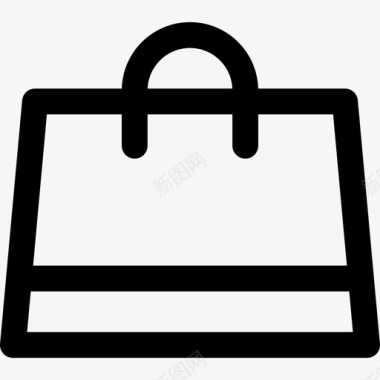 购物袋购物线图标图标
