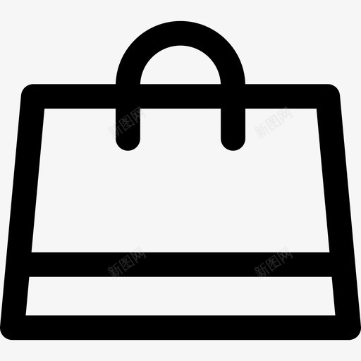 购物袋购物线图标svg_新图网 https://ixintu.com 购物线 购物袋