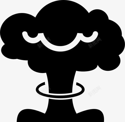 蘑菇云炸弹工业图标svg_新图网 https://ixintu.com 工业 核 污染 炸弹 烟雾 蘑菇云