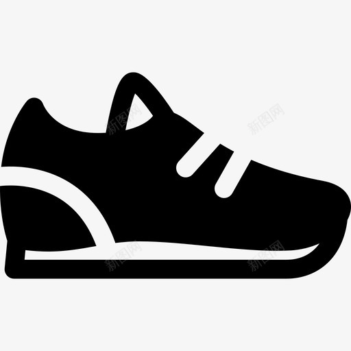 运动鞋时尚健身和健康的生活方式图标svg_新图网 https://ixintu.com 健身和健康的生活方式 时尚 运动鞋