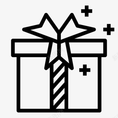 礼品盒包装网上购物图标图标