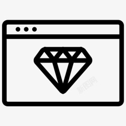 放大的钻石网站钻石放大镜排名图标高清图片