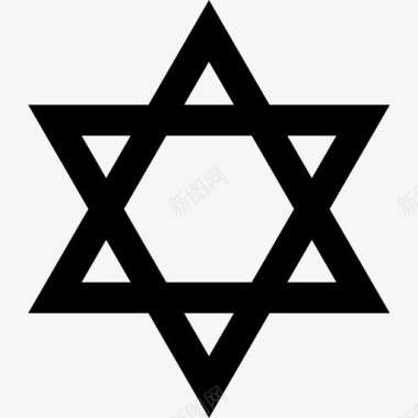 犹太教形状宗教符号图标图标