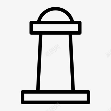 灯塔建筑纪念碑图标图标