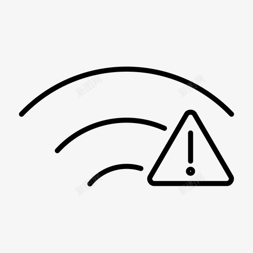 wifi错误连接信号图标svg_新图网 https://ixintu.com wifi信号 wifi连接 wifi错误 信号 连接