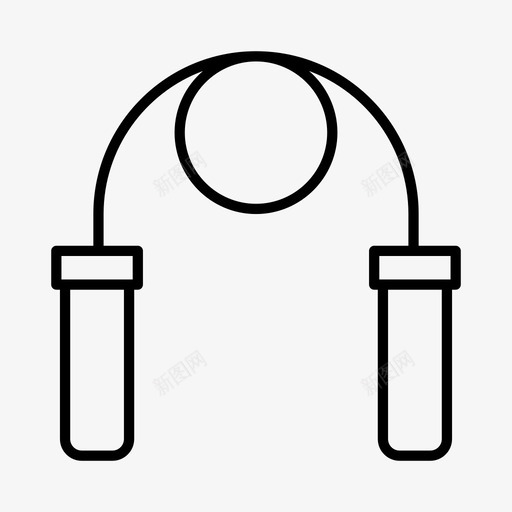 跳绳孩子游戏图标svg_新图网 https://ixintu.com 孩子 游戏 玩具 跳绳