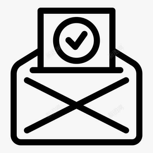 电子邮件商务支票图标svg_新图网 https://ixintu.com 保护 保险箱 商务 支票 支票批准 电子邮件 通信