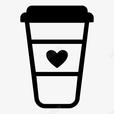 咖啡杯饮料一次性图标图标