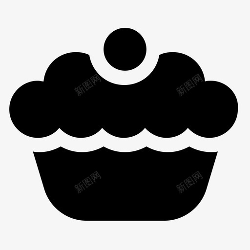 纸杯蛋糕草莓蛋糕巧克力蛋糕图标svg_新图网 https://ixintu.com 奶油甜点 巧克力松饼 巧克力蛋糕 甜品蛋糕 纸杯蛋糕 草莓蛋糕 食物和礼物字形图标