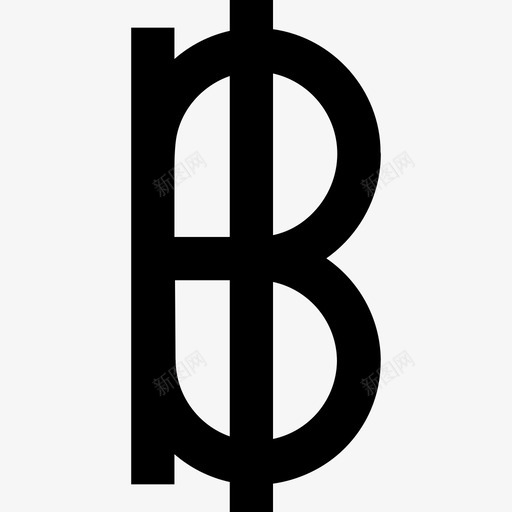 泰铢代表世界货币直线图标svg_新图网 https://ixintu.com 代表世界货币 泰铢 直线
