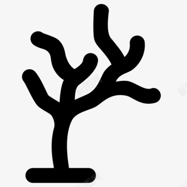 树自然元素大胆的圆形图标图标