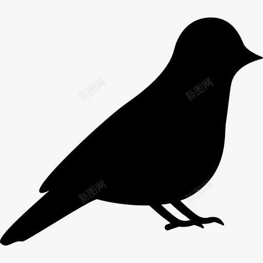 鸽子动物鸟的剪影图标svg_新图网 https://ixintu.com 动物 鸟的剪影 鸽子