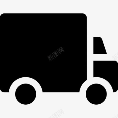 送货运输购物填充图标图标