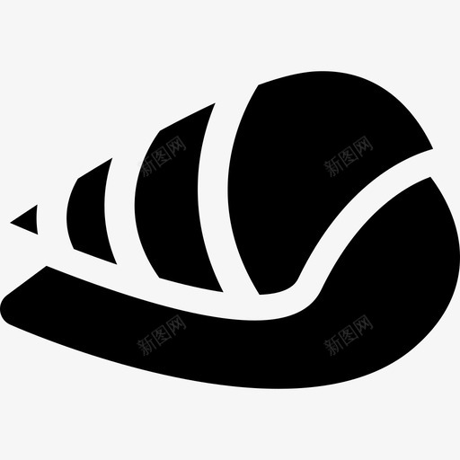 海螺壳固态印度教元素填充物图标svg_新图网 https://ixintu.com 固态印度教元素 填充物 海螺壳