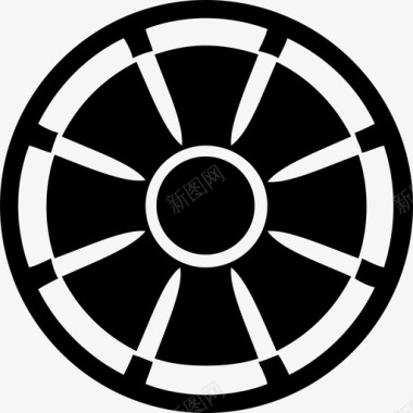 轮辋圆形轮胎图标图标