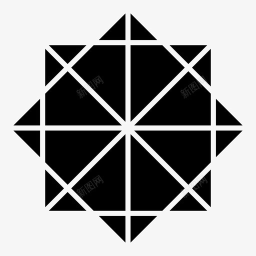 形状角度正方形图标svg_新图网 https://ixintu.com 实心形状 形状 正方形 角度