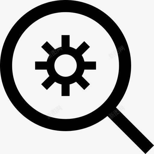 搜索设置最小搜索引擎优化线性图标svg_新图网 https://ixintu.com 搜索设置 最小搜索引擎优化 线性