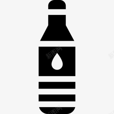 瓶子食物小径水图标图标