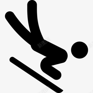 雪橇体育奥运会图标图标