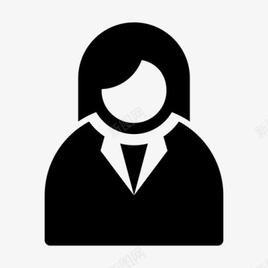 女商人头像profil图标图标