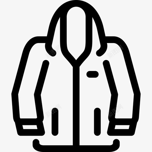 风衣夹克服装直线型图标svg_新图网 https://ixintu.com 服装 直线型 风衣夹克