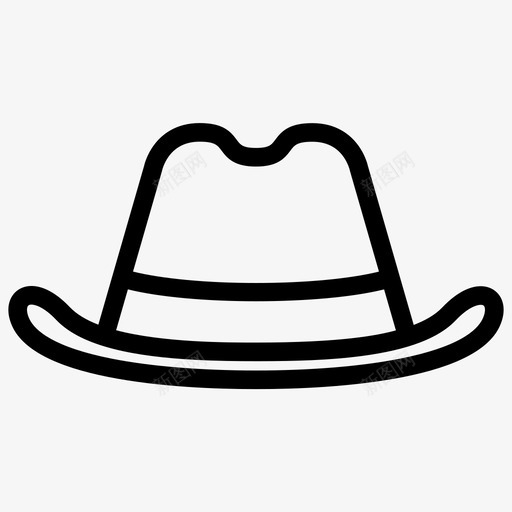 帽子饰品时尚图标svg_新图网 https://ixintu.com 复古 帽子 时尚 男士时尚轮廓 饰品