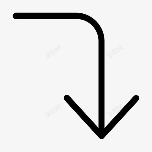 右下角箭头细箭头ui箭头图标svg_新图网 https://ixintu.com ui箭头 右下角箭头 细箭头