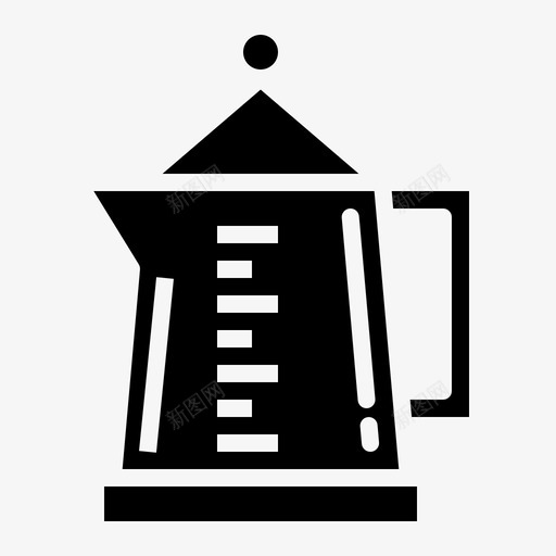 水壶咖啡热茶图标svg_新图网 https://ixintu.com 咖啡 咖啡厅实心套装 壶 水壶 热茶