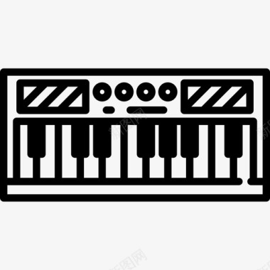 电子键盘音乐音乐节图标图标