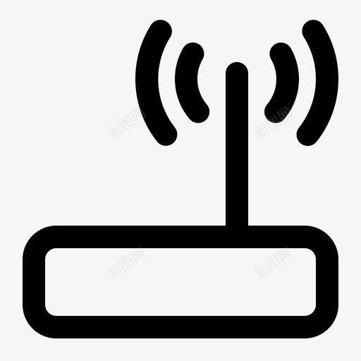 wifi适配器通信连接图标svg_新图网 https://ixintu.com wifi适配器 信号 计算机硬件 设备 连接 通信