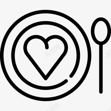 慈善食品慈善套餐直系图标图标