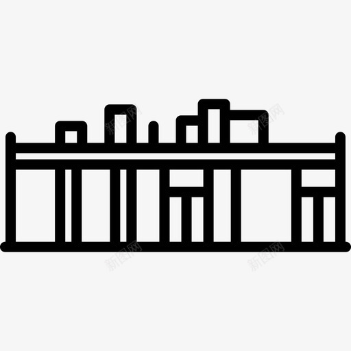 史蒂芬霍尔平面别墅著名的房子直线型图标svg_新图网 https://ixintu.com 史蒂芬霍尔平面别墅 直线型 著名的房子