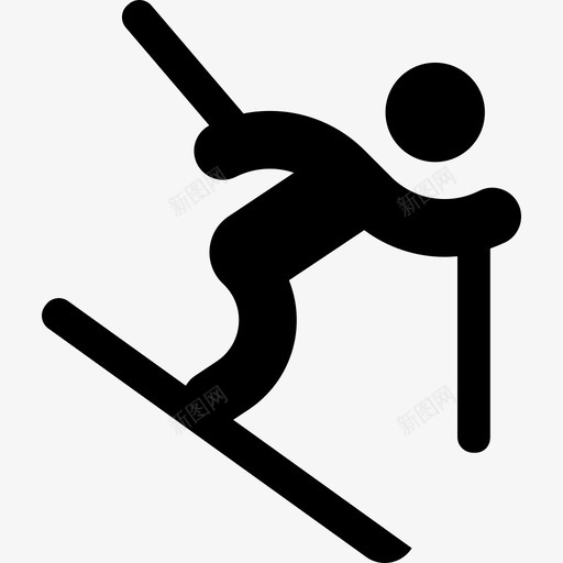 滑雪比赛体育运动奥运会图标svg_新图网 https://ixintu.com 体育运动 奥运会 滑雪比赛