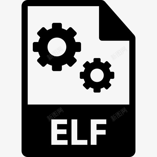 ELF文件界面文件格式图标svg_新图网 https://ixintu.com ELF文件 文件格式图标 界面