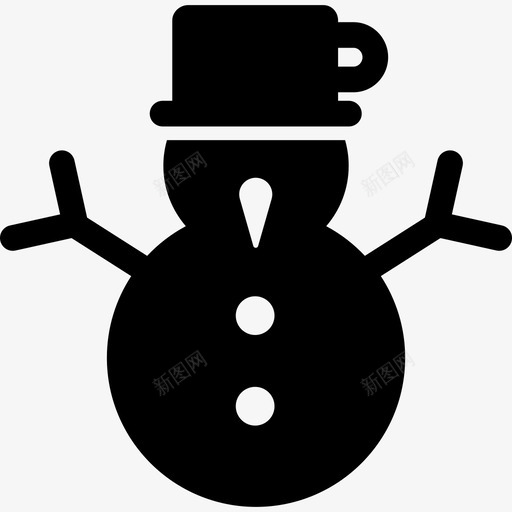 雪人圣诞礼物图标svg_新图网 https://ixintu.com 圣诞礼物 雪人