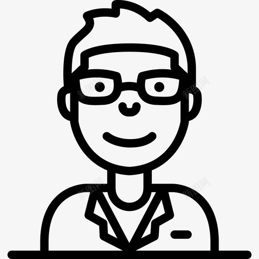 科学家年轻员工直系亲属图标svg_新图网 https://ixintu.com 年轻员工 直系亲属 科学家